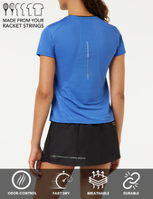 Load image in gallery viewer, ULTRALIGHT WOMEN'S BLUE SHORT SLEEVE T-SHIRT